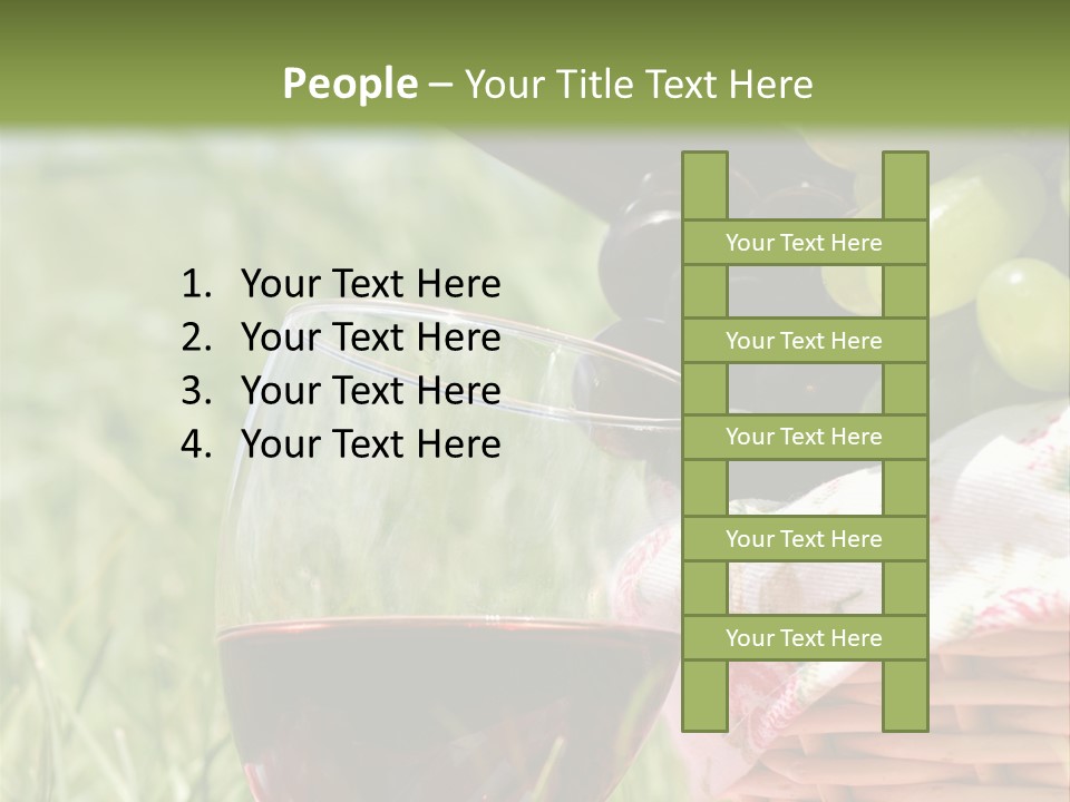 Wine Glasses Agriculture Summer PowerPoint Template