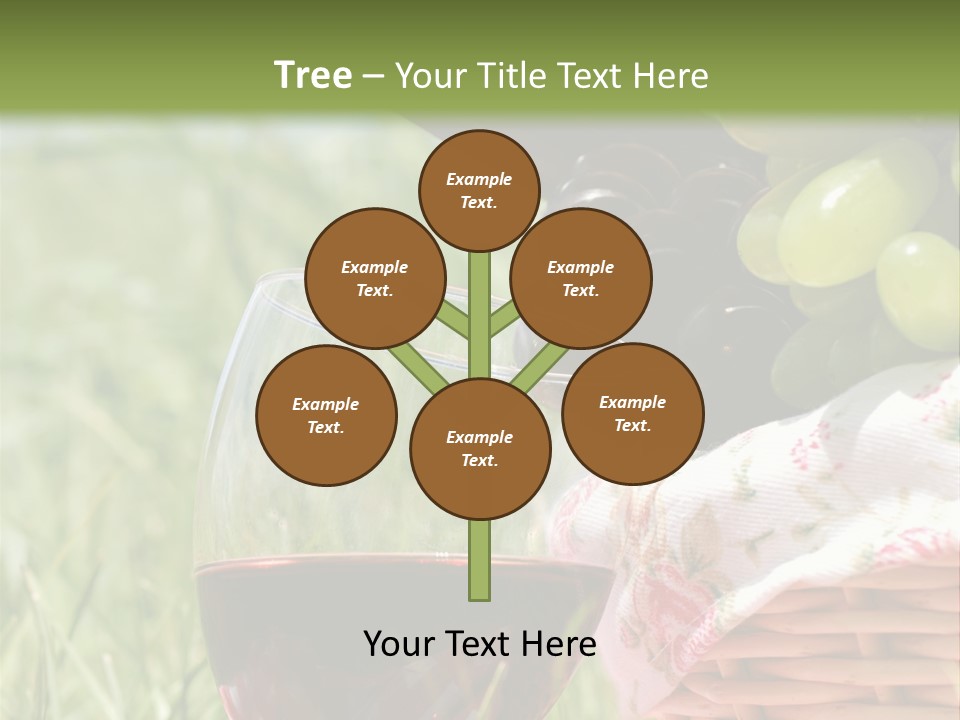 Wine Glasses Agriculture Summer PowerPoint Template