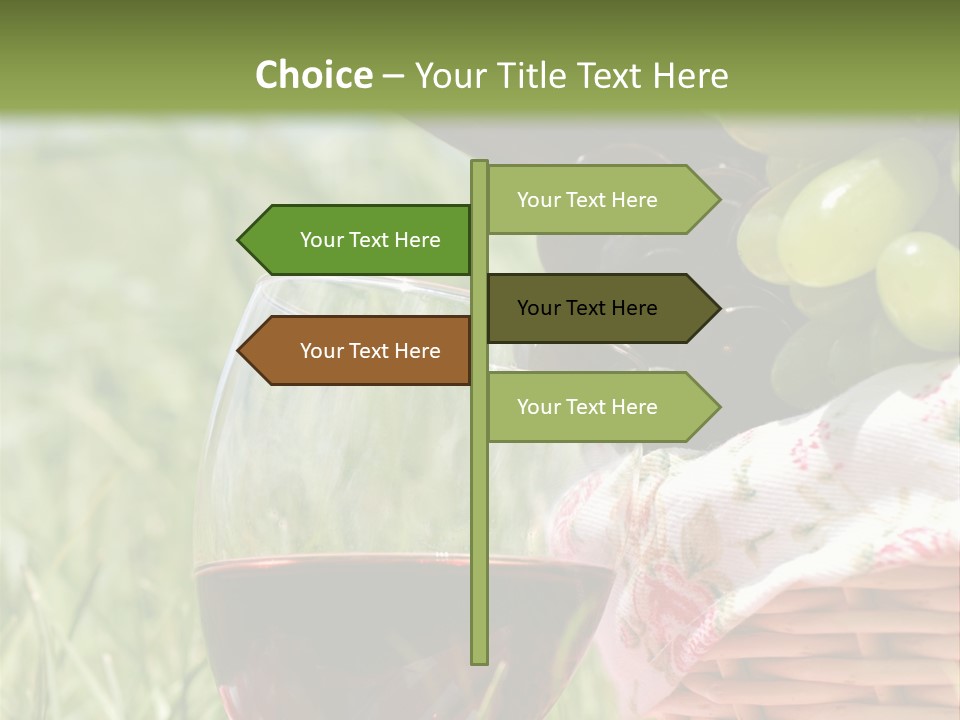 Wine Glasses Agriculture Summer PowerPoint Template
