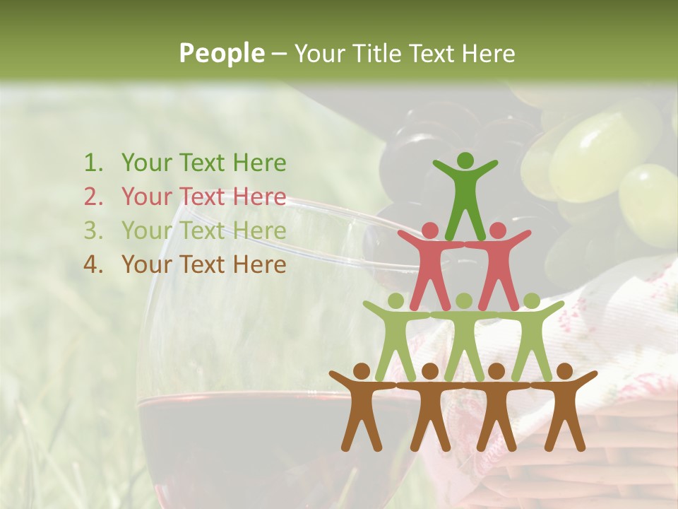 Wine Glasses Agriculture Summer PowerPoint Template