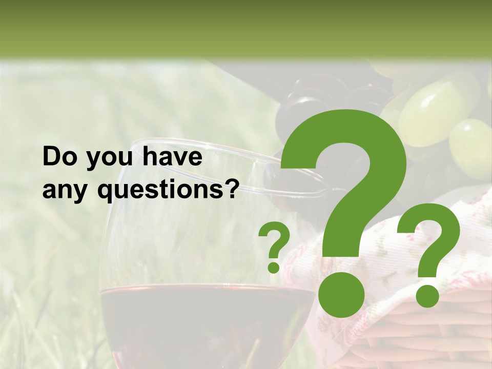 Wine Glasses Agriculture Summer PowerPoint Template