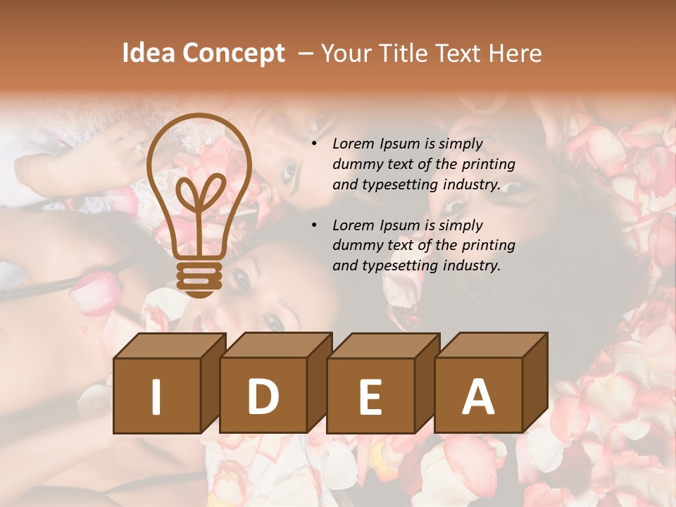 Head Therapeutic Look PowerPoint Template