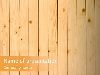 Wool Pine Wooden PowerPoint Template