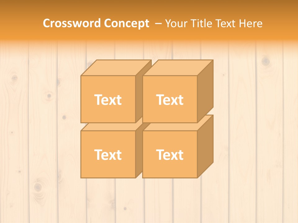 Wool Pine Wooden PowerPoint Template