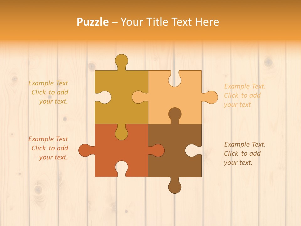 Wool Pine Wooden PowerPoint Template