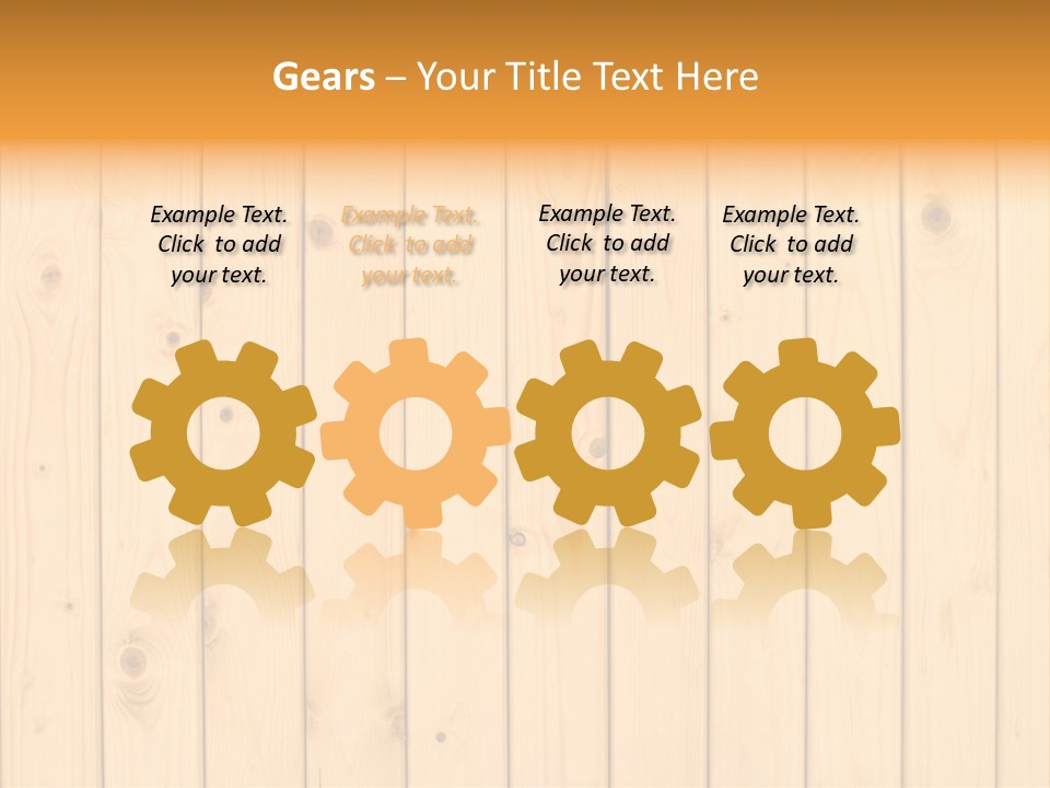 Wool Pine Wooden PowerPoint Template