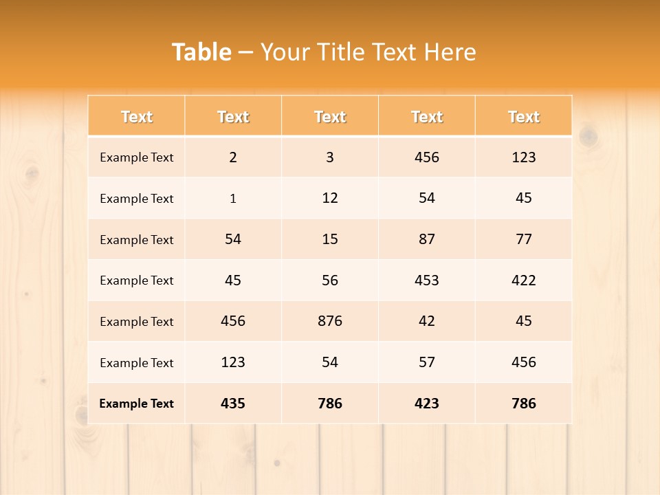 Wool Pine Wooden PowerPoint Template