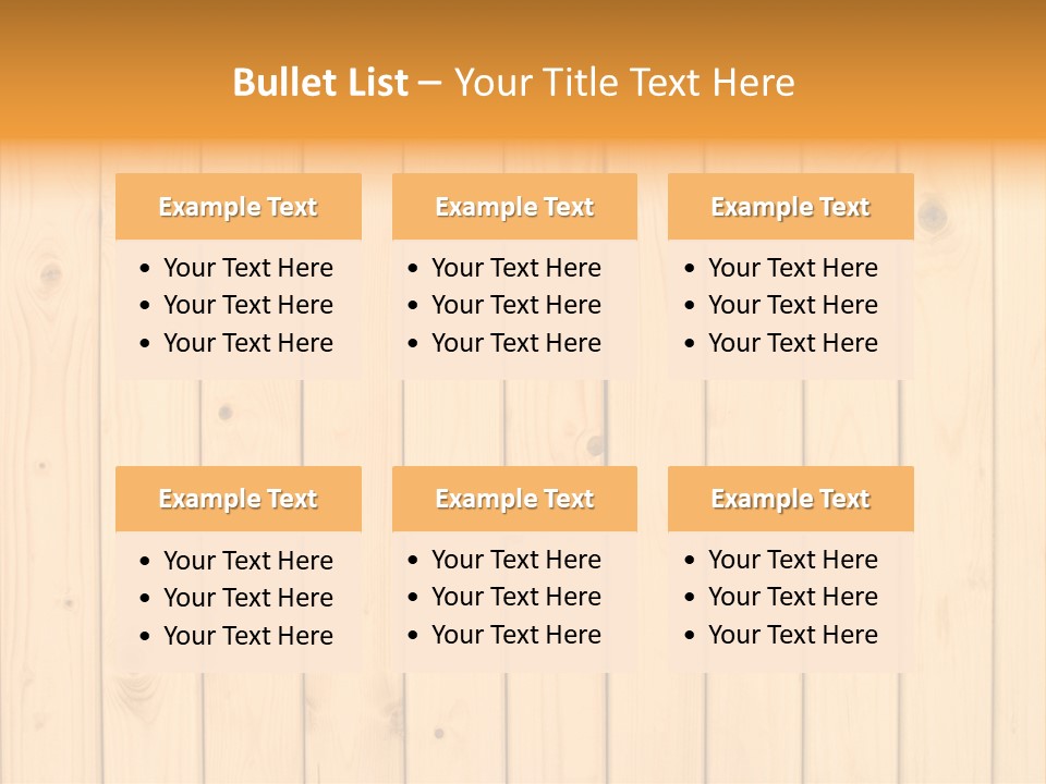 Wool Pine Wooden PowerPoint Template
