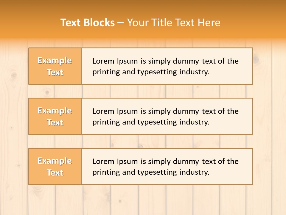 Wool Pine Wooden PowerPoint Template