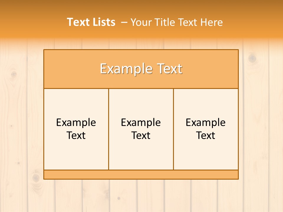 Wool Pine Wooden PowerPoint Template