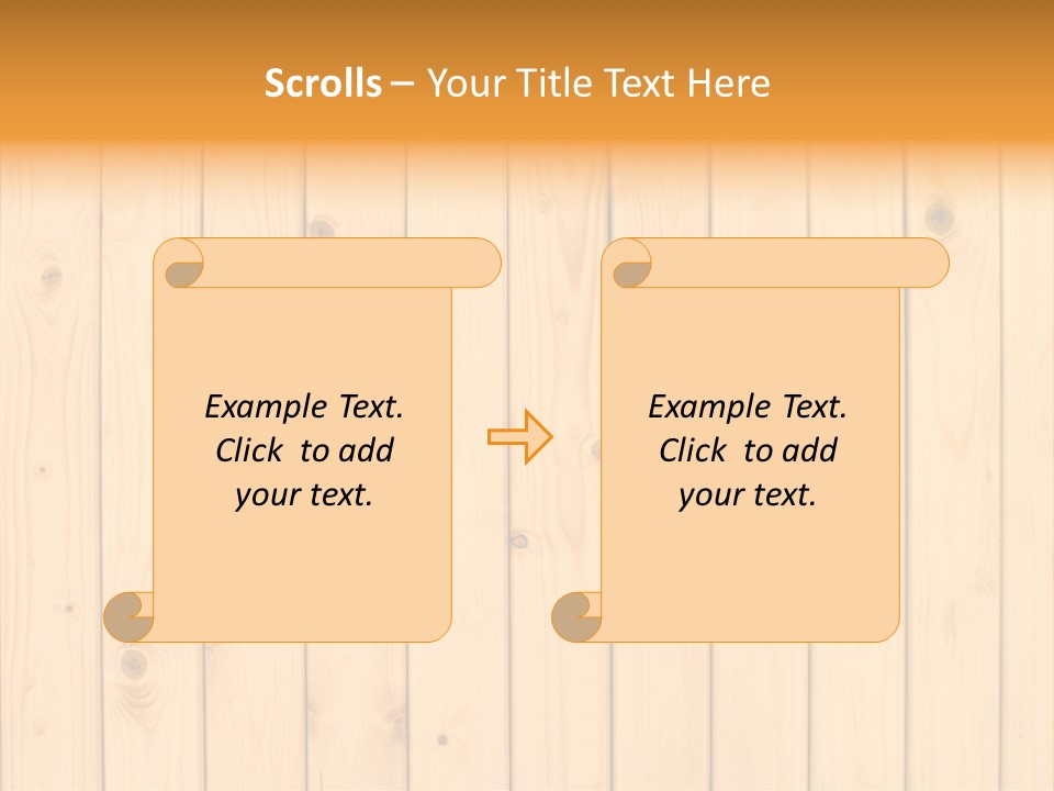 Wool Pine Wooden PowerPoint Template