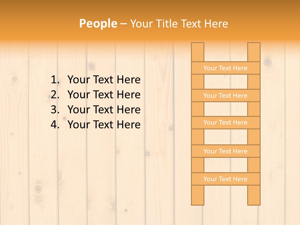 Wool Pine Wooden PowerPoint Template