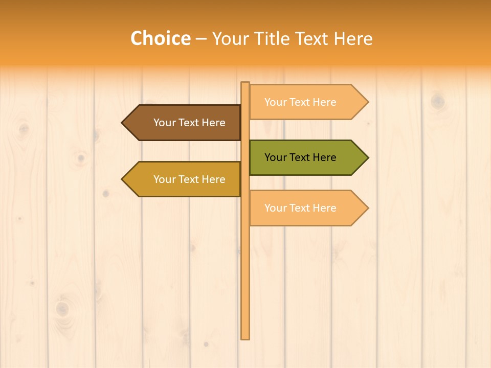 Wool Pine Wooden PowerPoint Template