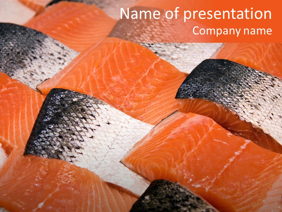 Fresh Fish Fillets PowerPoint Template