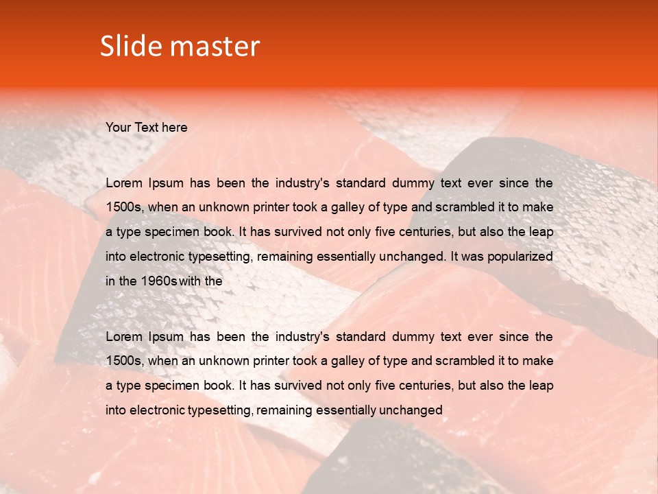 Fresh Fish Fillets PowerPoint Template