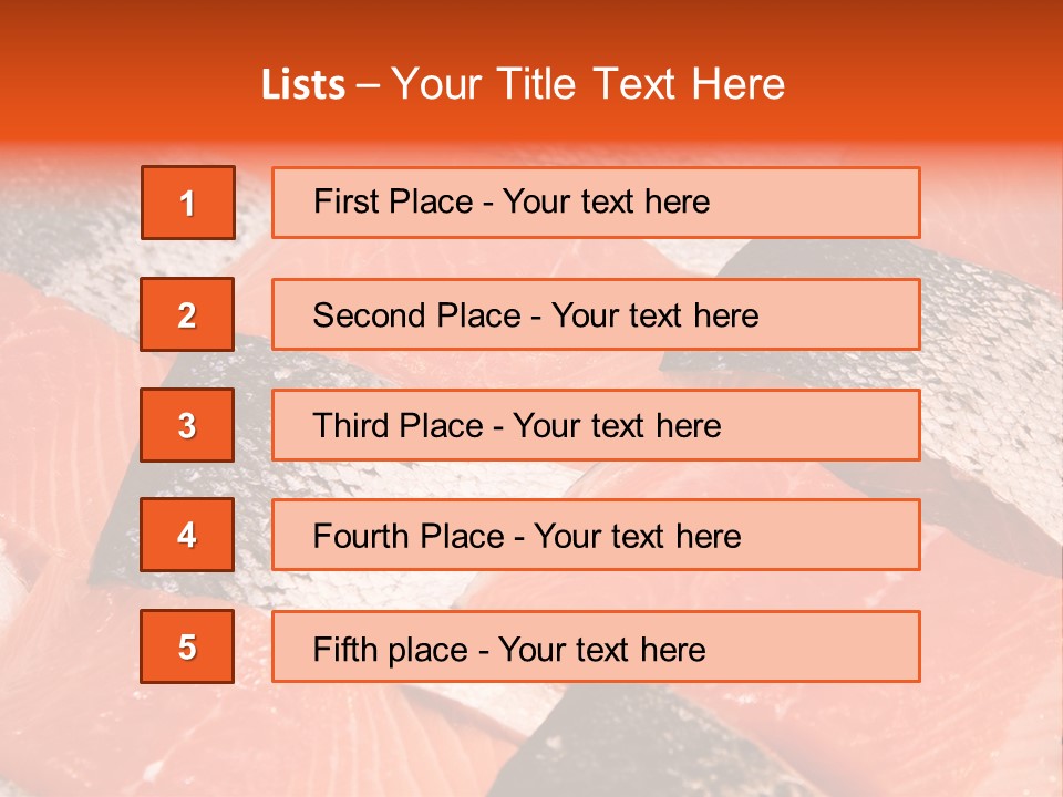 Fresh Fish Fillets PowerPoint Template