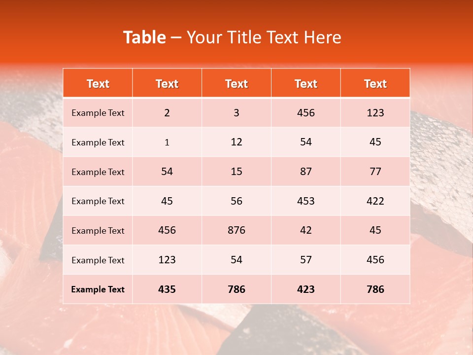 Fresh Fish Fillets PowerPoint Template