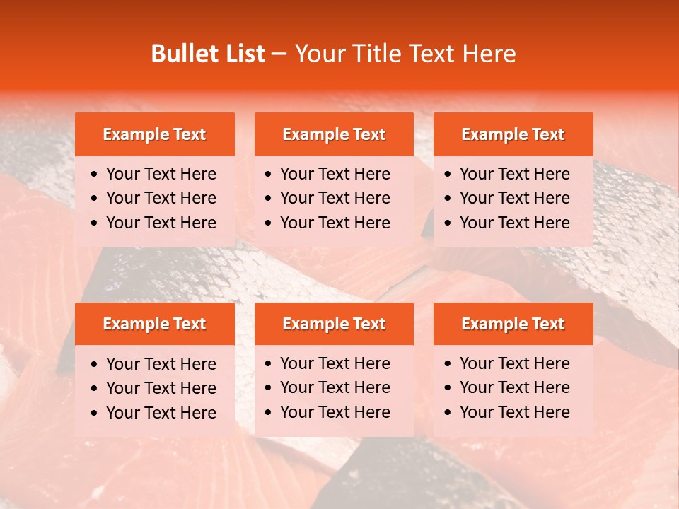 Fresh Fish Fillets PowerPoint Template