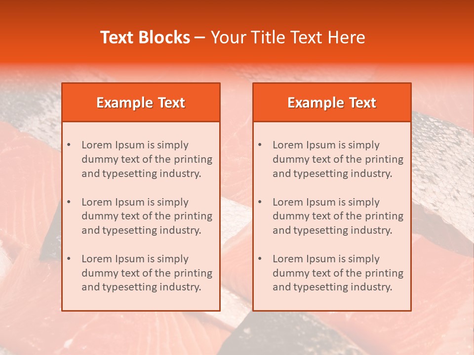 Fresh Fish Fillets PowerPoint Template