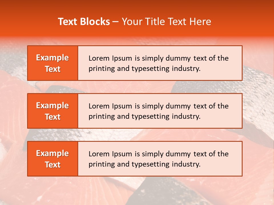 Fresh Fish Fillets PowerPoint Template