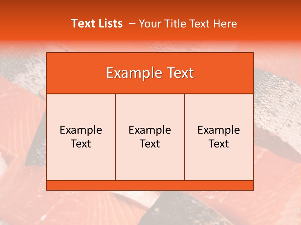 Fresh Fish Fillets PowerPoint Template