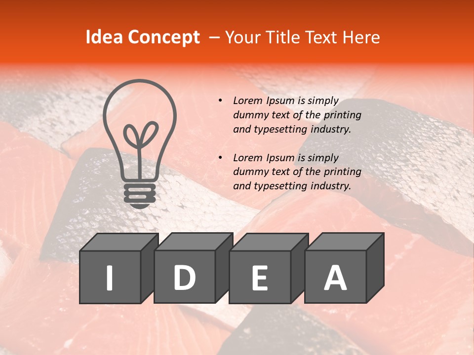 Fresh Fish Fillets PowerPoint Template