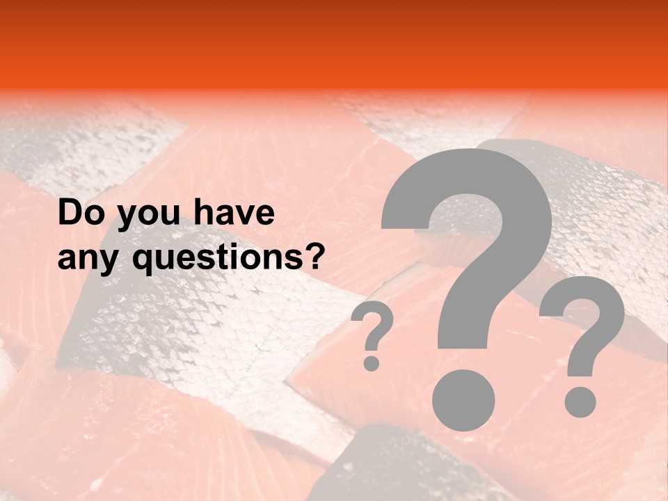 Fresh Fish Fillets PowerPoint Template