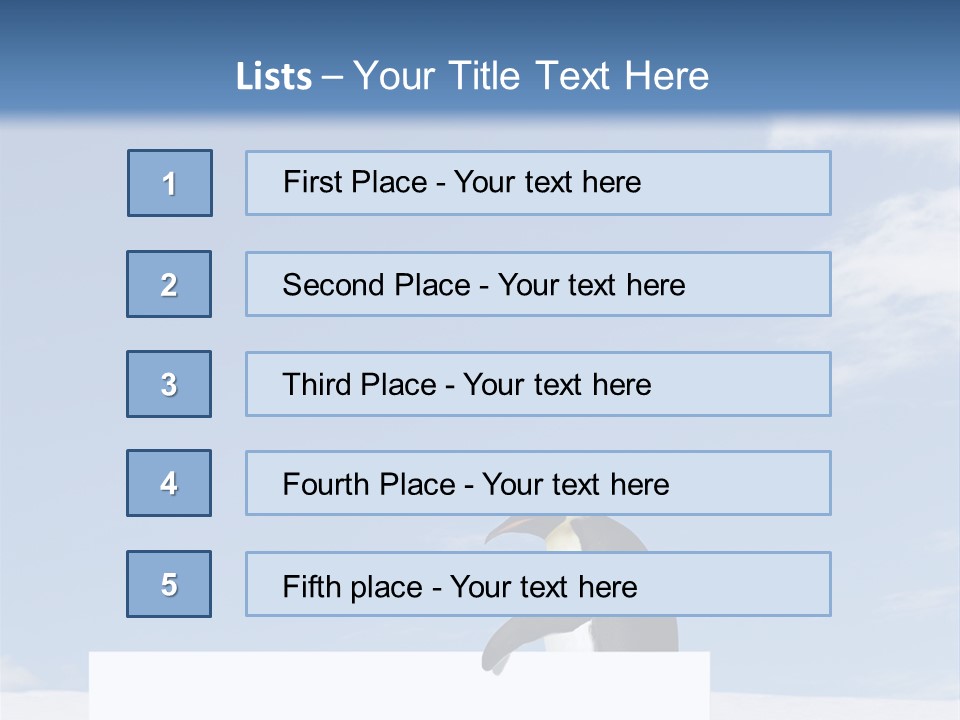 Copy Wildlife Antarctica PowerPoint Template