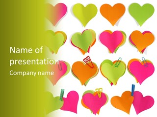 Colored Notes PowerPoint Template