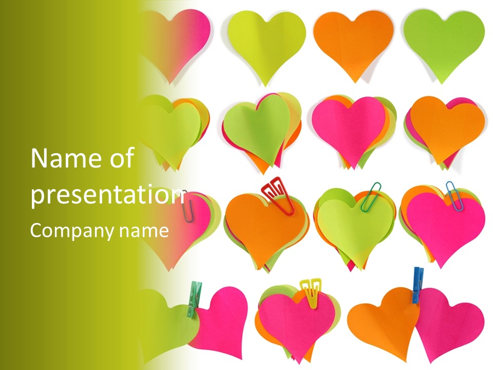 Colored Notes PowerPoint Template