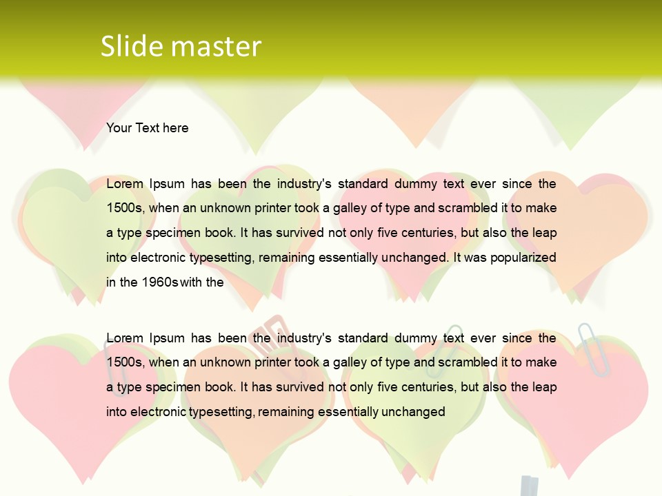 Colored Notes PowerPoint Template