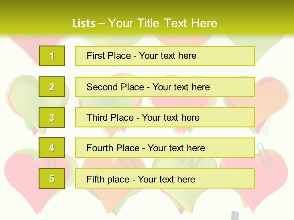 Colored Notes PowerPoint Template