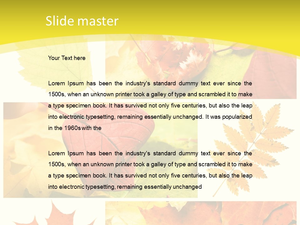 Collage Autumn PowerPoint Template