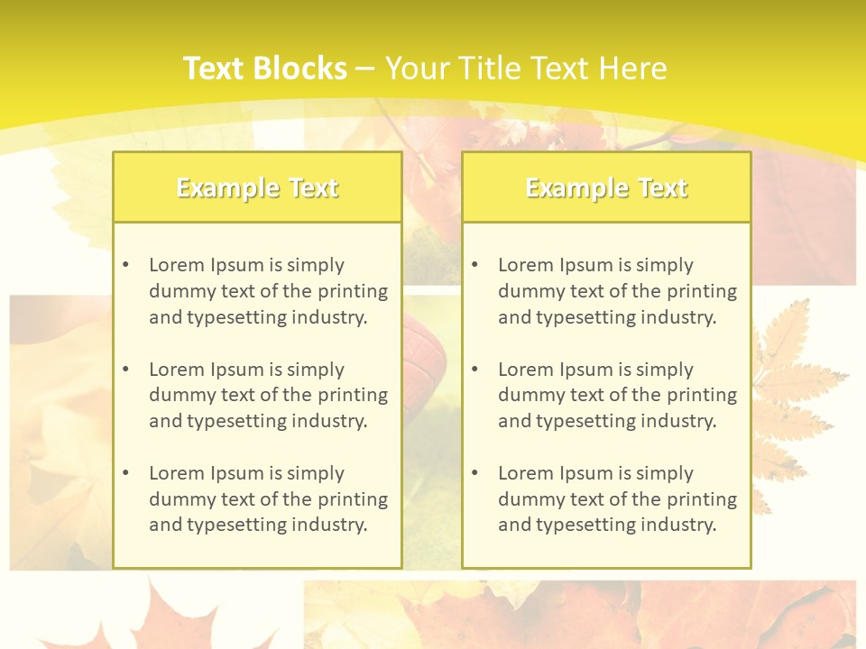 Collage Autumn PowerPoint Template