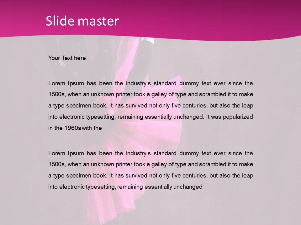 Sporty Sensuality Voluptuous PowerPoint Template