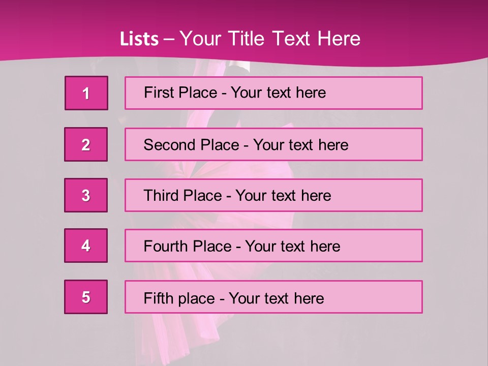 Sporty Sensuality Voluptuous PowerPoint Template