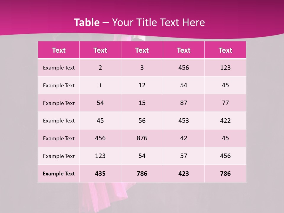 Sporty Sensuality Voluptuous PowerPoint Template