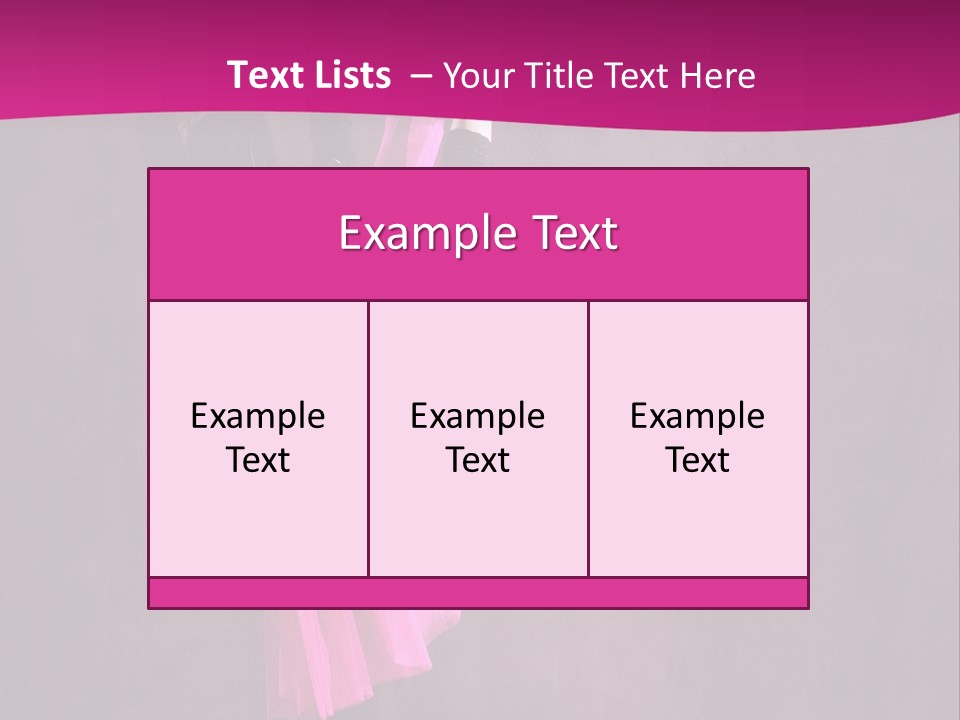 Sporty Sensuality Voluptuous PowerPoint Template