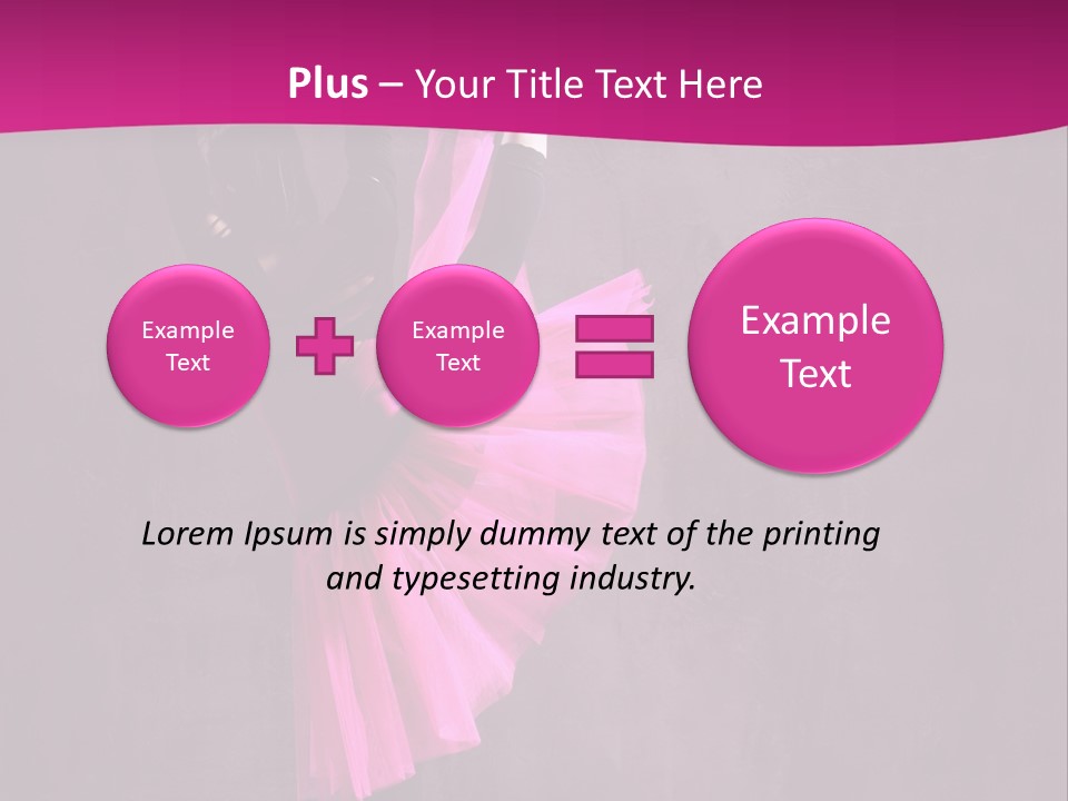 Sporty Sensuality Voluptuous PowerPoint Template