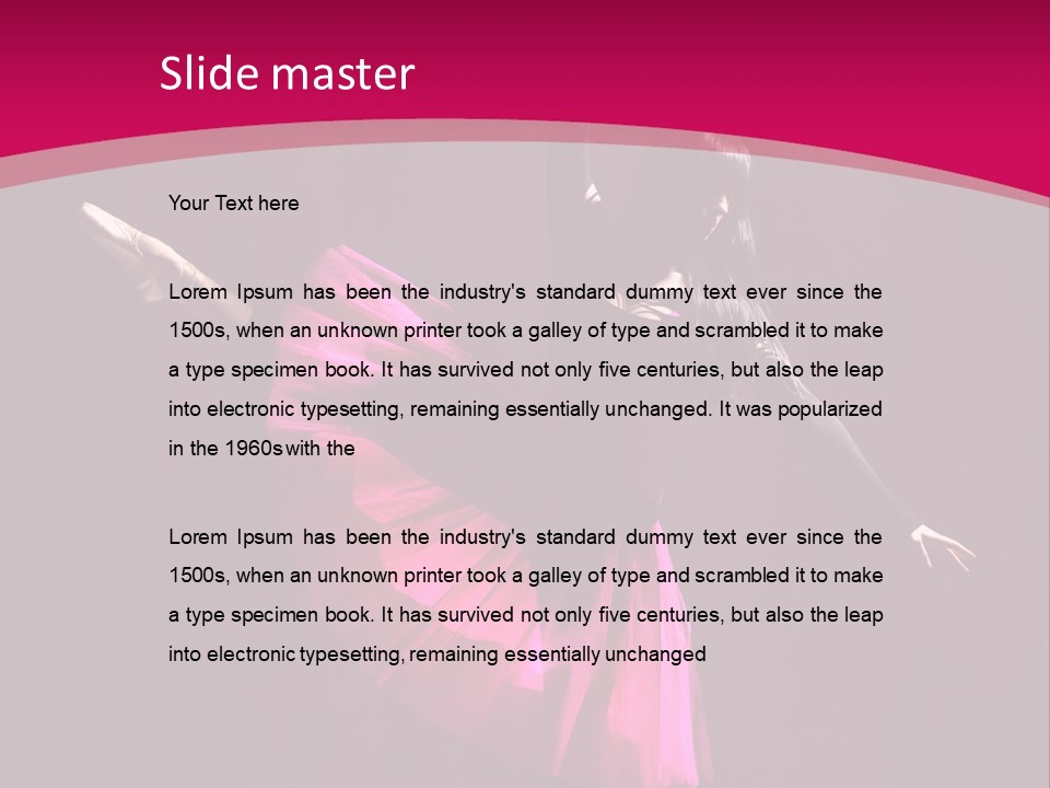 Behavior Elegance Woman PowerPoint Template