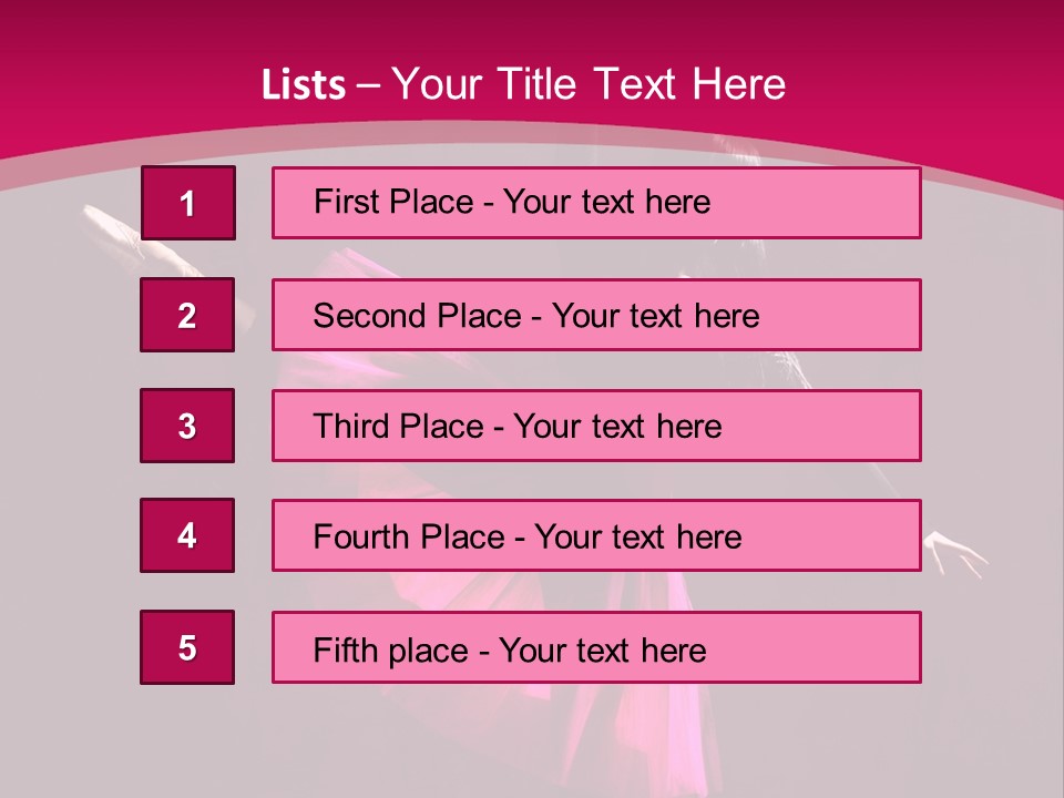 Behavior Elegance Woman PowerPoint Template