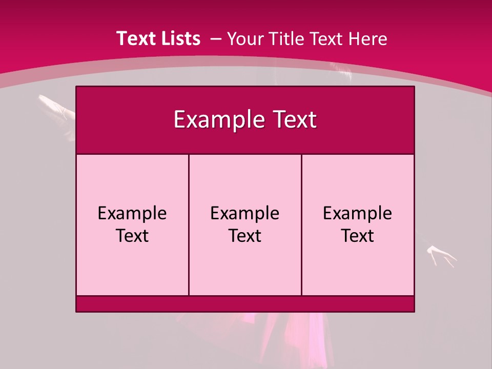 Behavior Elegance Woman PowerPoint Template
