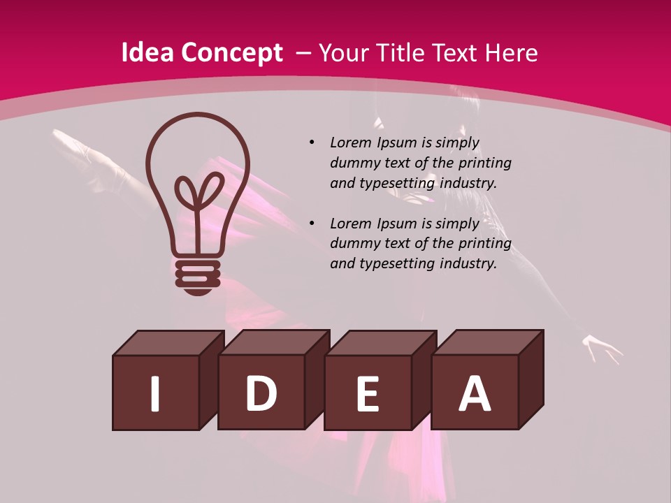 Behavior Elegance Woman PowerPoint Template