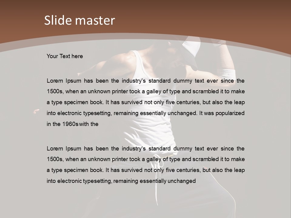 Boy Young Aerobics PowerPoint Template