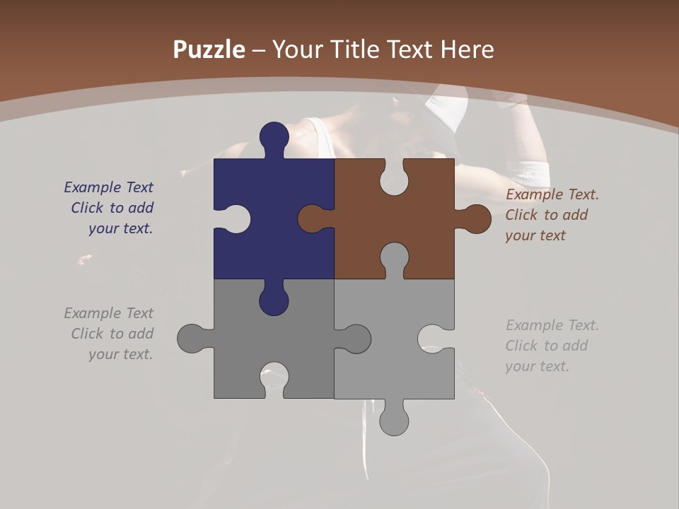 Boy Young Aerobics PowerPoint Template