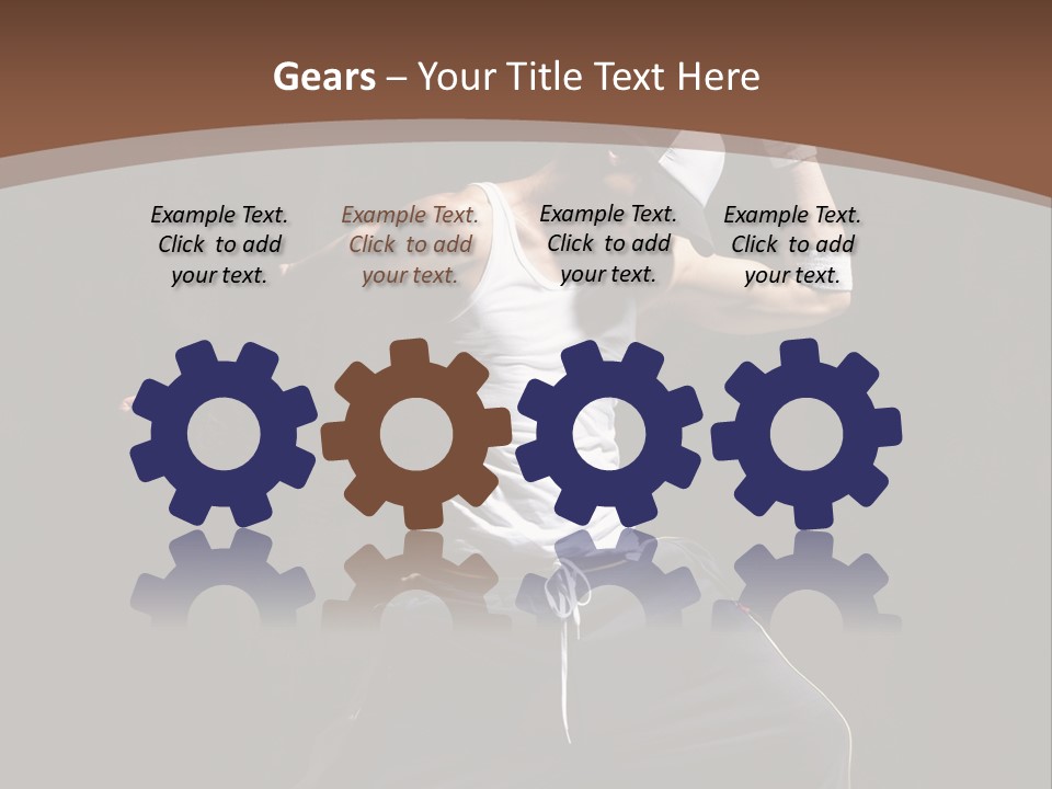 Boy Young Aerobics PowerPoint Template