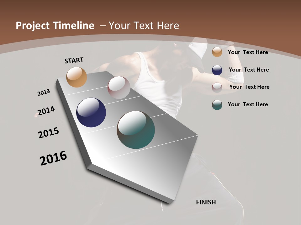 Boy Young Aerobics PowerPoint Template