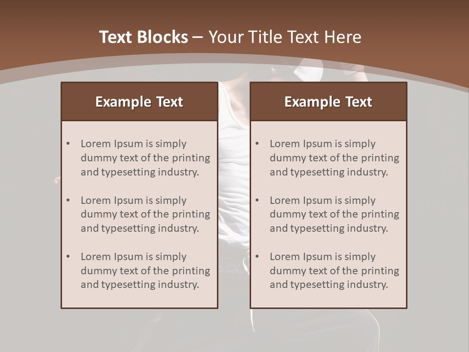Boy Young Aerobics PowerPoint Template