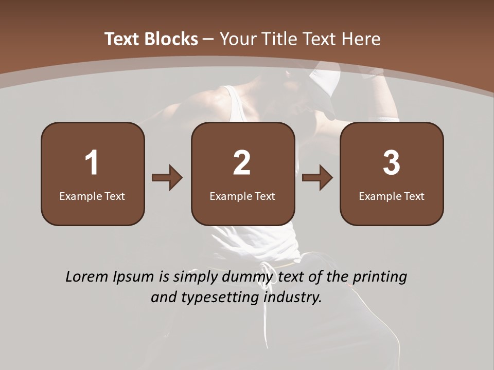 Boy Young Aerobics PowerPoint Template