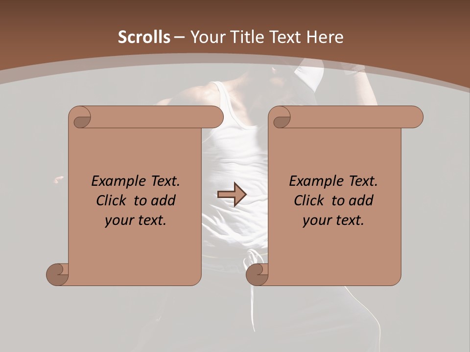 Boy Young Aerobics PowerPoint Template